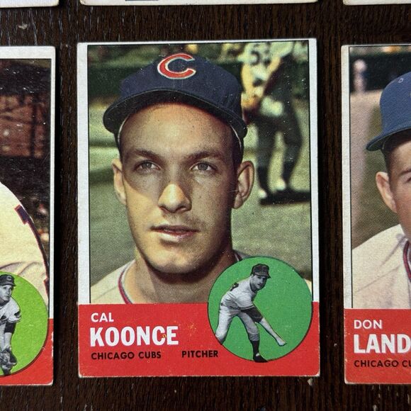 1960s Topps & Fleer Chicago Cubs 12 Card Lot - Picture 8 of 13